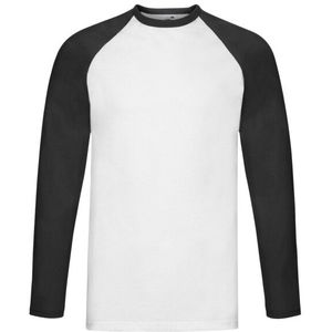 Fruit of the Loom - Valueweight - Baseball T-shirt - Lange Mouwen - 100% Katoen