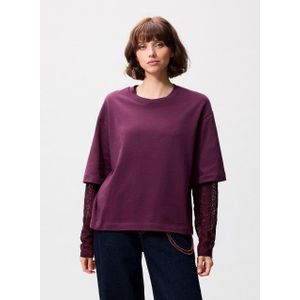 Catwalk Junkie - Loose Fit T-shirt - Bordeaux - Dames