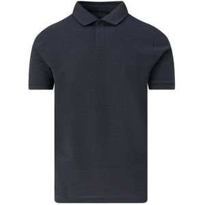 Drykorn - Santos - Poloshirt - Blauw - Katoen/Polyester/Elastaan