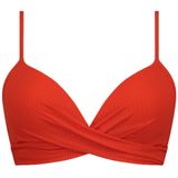 Beachlife Fiery red twist bikinitop