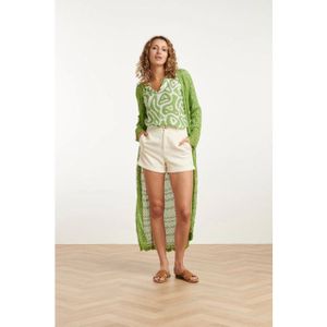 Smashed Lemon - 25094 - Maxi Cardigan - Lichtgroen