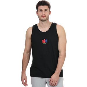 adidas Originals - Adicolor 3D Trefoil 3-Stripes - Tanktop - Zwart