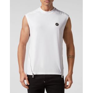 Philipp Plein - Tank Top Snake - Wit - Heren - Katoen