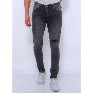 True Rise Slim fit broek met verfspatten dc