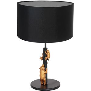Anne Lighting Moderne tafellamp - metaal modern e27 l: 200cm voor binnen woonkamer eetkamer zwart