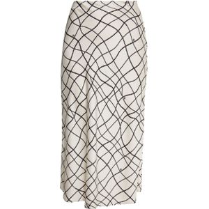 DreiMaster - Midirok - Wit Zwart - A-lijn