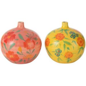 J-Line Vase jug alegria clay mix assortment of 2