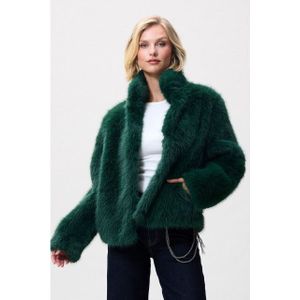 Catwalk Junkie - FUR JACKET - Winterjas - Groen