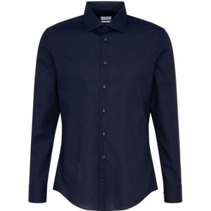 Seidensticker - Eenvoudig Overhemd - Wit - 100% Katoen - Rimpelbestendig