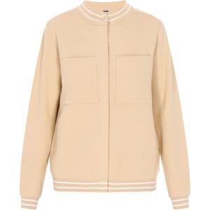 Dreimaster - Vest - Beige - Dames - Met Witte Strepen