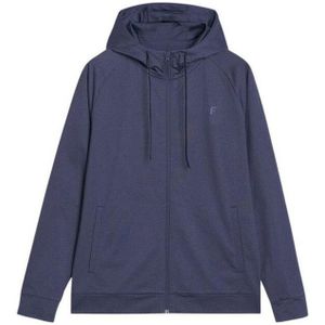 4F - wss25tfswm512 - Hoodie - Met Volledige Rits - Zwart - Voor Heren