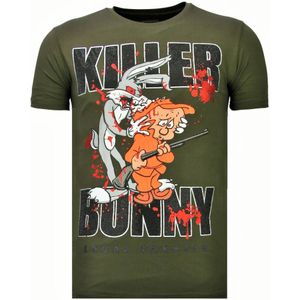 Local Fanatic Killer bunny rhinestone t-shirt