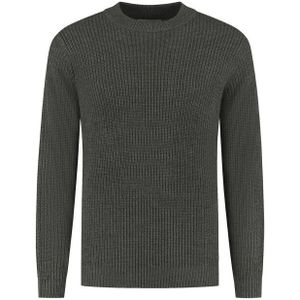 Dstrezzed - Crew Ribknit - Sweater - Donkergroen