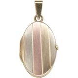 Christian Tricolor gouden medaillon hanger