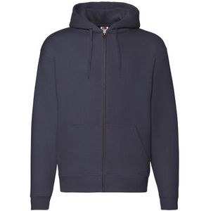 Fruit of the Loom - Premium Full Zip Hoodie - Grijs - 70% Katoen, 30% Polyester, 280gsm