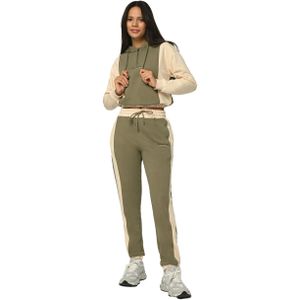 Tom Barron - Trainingspak - Beige - Groen - Sweatstof - Lang
