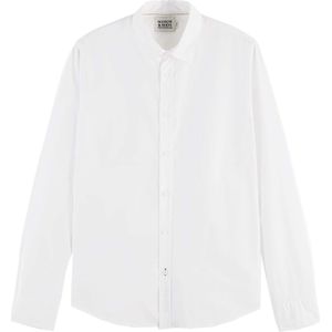 Scotch & Soda Essential solid organic co/ea sli white