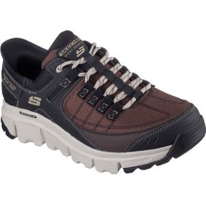 Skechers - Hands Free Slip-ins - Sneakers - Bruin - Synthetisch Mesh