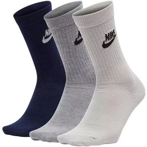 Nike - Uniseks - Sportsokken - Set van 3 - Dri-FIT - Effen