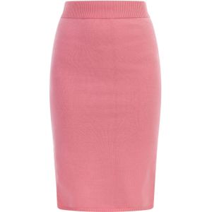 Mymo - Gebreide Midi-rok - Roze - Dames