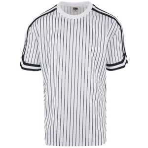 Urban Classics Heren gestreept mesh oversized t-shirt
