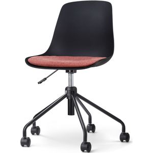 Nolon Nout-liv bureaustoel met terracotta rood zitkussen onderstel