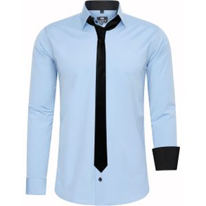 Set van 2 overhemden met stropdas