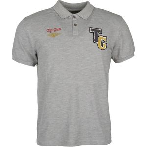 TOP GUN - Poloshirt - Geel / Grijs Gemêleerd / Rood