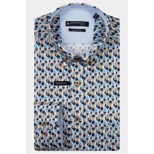 Giordano - Ivy Long Sleeve - Casual Hemd - Blauw