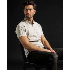 Koll3kt Lyocell slub zip polo