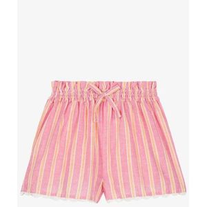 Louise Misha - Clemoune - Korte Broek - Roze/Zacht Geel - Gestreept