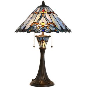 LumiLamp Tiffany tafellamp Ø 40x61 cm glas tiffany bureaulamp