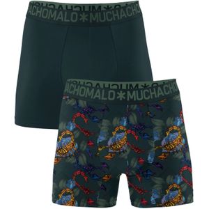 Muchachomalo Jongens 2-pack scorpio boxershorts print/effen
