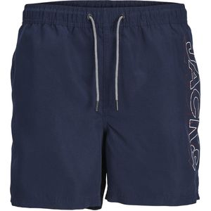 Jack & Jones Jongens zwemshort jpstfiji double logo effen donker