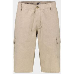 Lerros - Korte Broek - Beige - Katoen/Linnen - Regular Fit