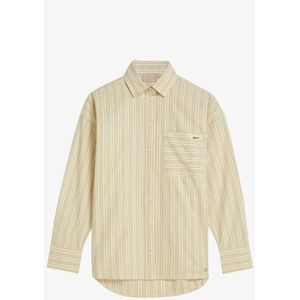 Josh V - Lova - Blouse - Light Ecru - Oversized met All-over Streeppatroon