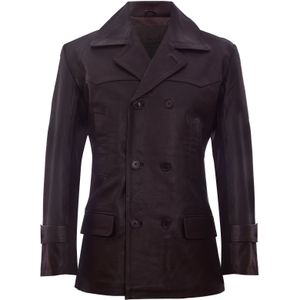 Cow Hide - Dr Who Naval - Leren Jas