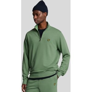 Lyle & Scott - Loopback 1/4 Zip Sweat - Groen - Sweatshirt