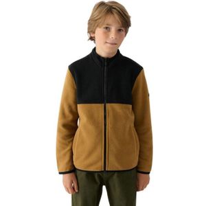 4F - jwaw24tflem212 - Fleecejack - Kleurenblok - 100% Polyester - Met Lange Mouwen