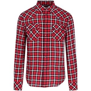Diesel - Racing - Overhemd - Rood - 100% Katoen - Lange Mouwen