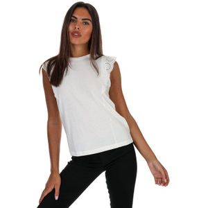 Vero Moda - Hollyn - Damestop - Wit - Jersey