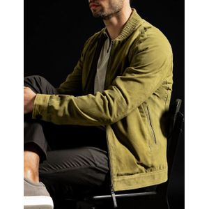 Kollekt Suede bomber jacket