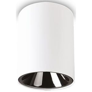 Ideal Lux nitro plafondlamp aluminium led wit