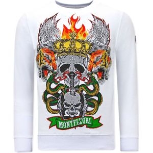 Tony Backer Sweater met print skull head