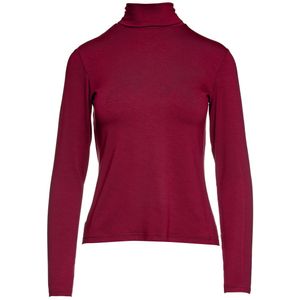 Poloshirt - Bordeauxrood - Lange Mouwen - Polokraag