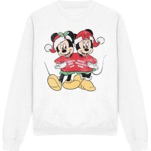 Disney Unisex mickey & minnie mouse kerstmis sweater voor volwassenen