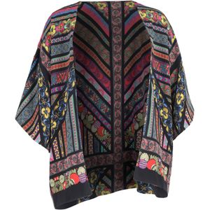 Etro Gedrukt Kimono Jacket in Multifunctioneel Zijden