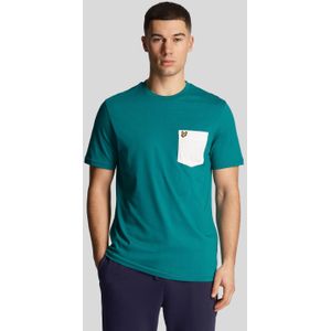 Lyle And Scott - Contrast Pocket T-Shirt - Groen - T-shirt