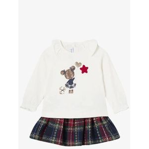 Mayoral - Set - Navy Cherry - Longsleeve met Ster en Hart - Rok