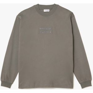 Lacoste - TH2505S7X - Longsleeve T-shirt - Grijs - Loose Fit - Katoen